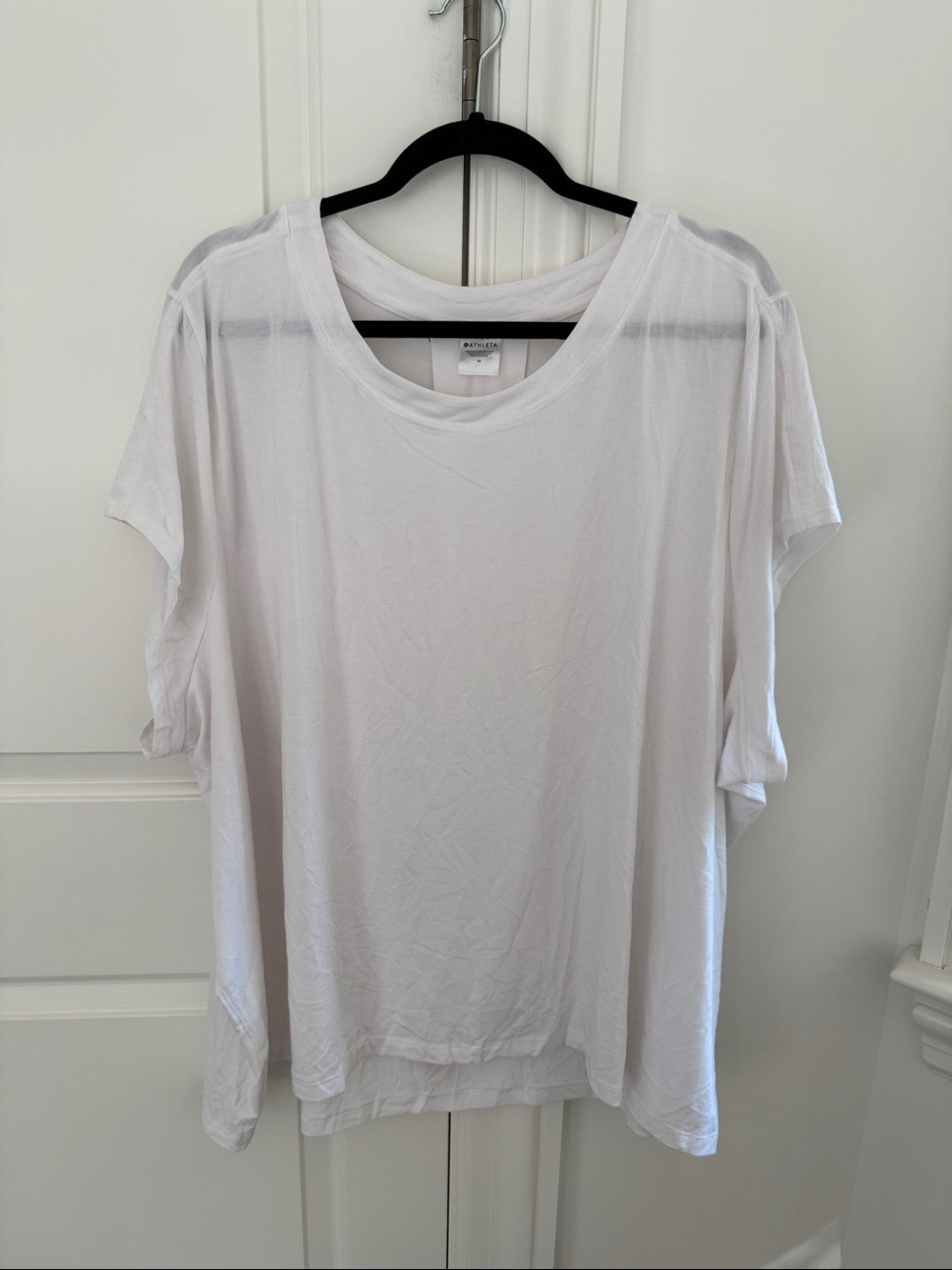 Athleta White With Ease Tee Size 3X